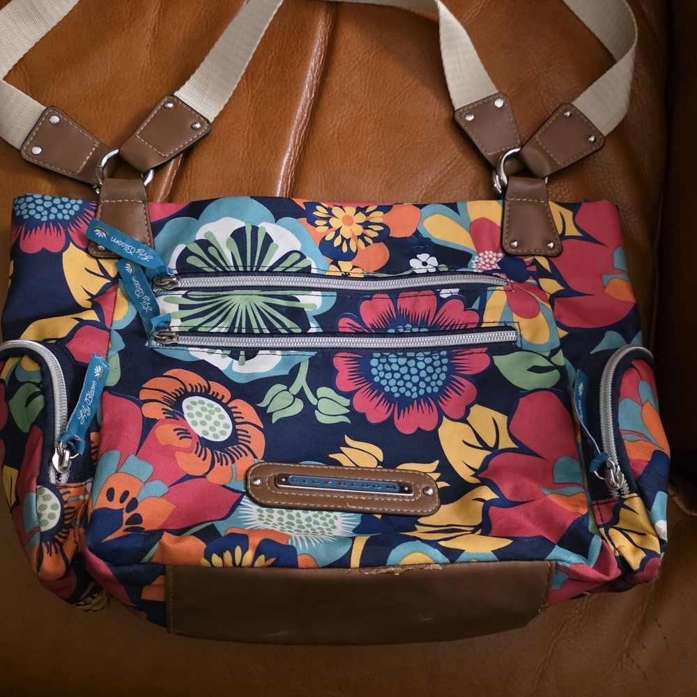 Lily Bloom Colorful Floral Shoulder Bag